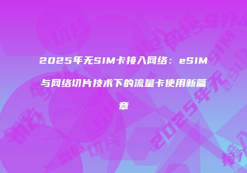 2025年无SIM卡接入网络：eSIM与网络切片技术下的流量卡使用新篇章