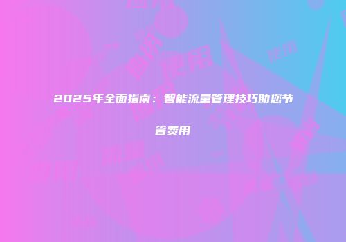 2025年全面指南：智能流量管理技巧助您节省费用