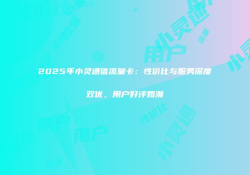 2025年小灵通信流量卡：性价比与服务深度双优，用户好评如潮
