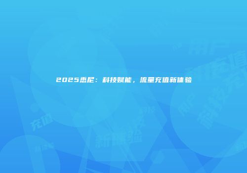 2025悉尼：科技赋能，流量充值新体验