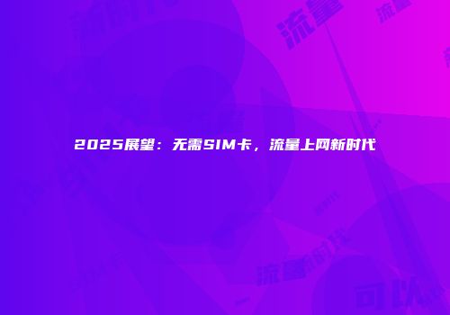 2025展望：无需SIM卡，流量上网新时代