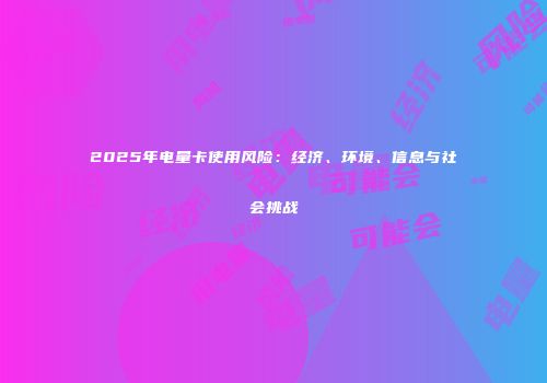 2025年电量卡使用风险：经济、环境、信息与社会挑战