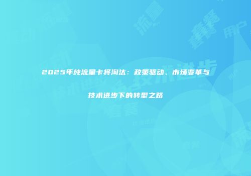 2025年纯流量卡将淘汰：政策驱动、市场变革与技术进步下的转型之路