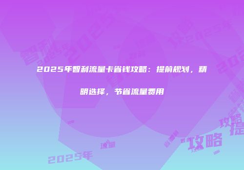 2025年智利流量卡省钱攻略：提前规划，精明选择，节省流量费用