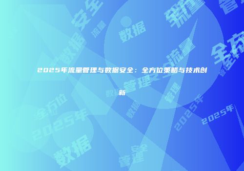2025年流量管理与数据安全：全方位策略与技术创新