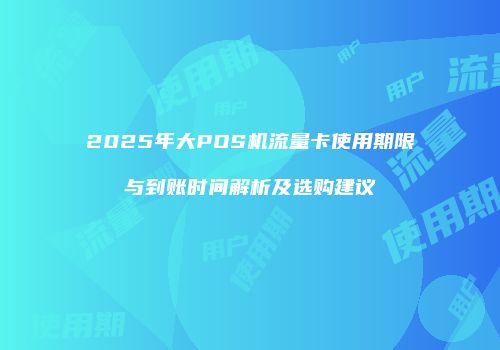 2025年大POS机流量卡使用期限与到账时间解析及选购建议