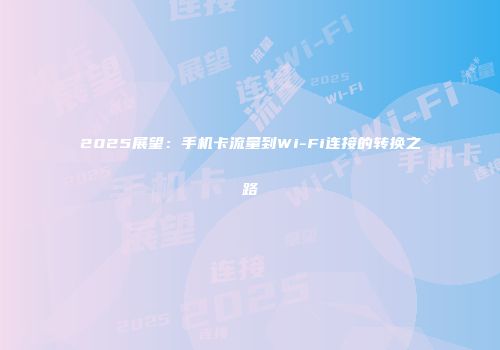 2025展望：手机卡流量到Wi-Fi连接的转换之路