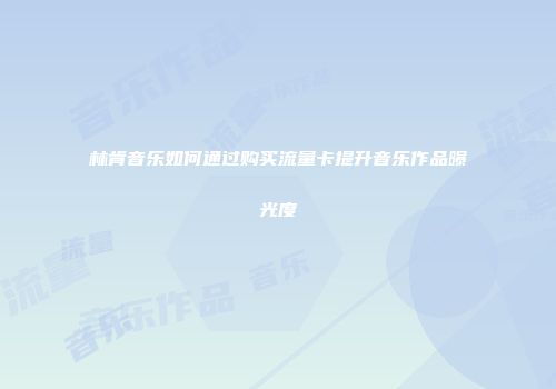 林肯音乐如何通过购买流量卡提升音乐作品曝光度