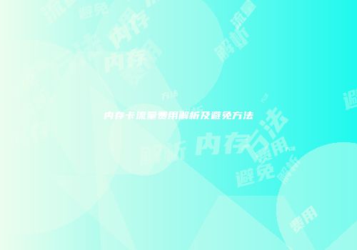 内存卡流量费用解析及避免方法
