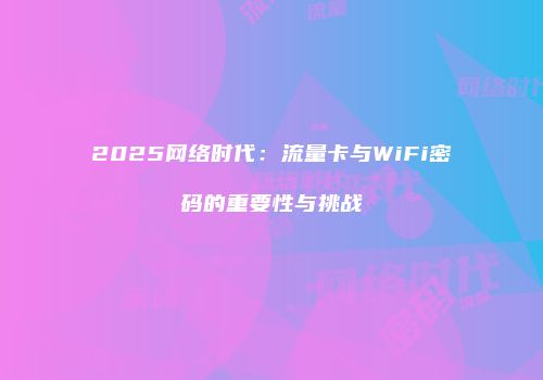 2025网络时代:流量卡与WiFi密码的重要性与挑战