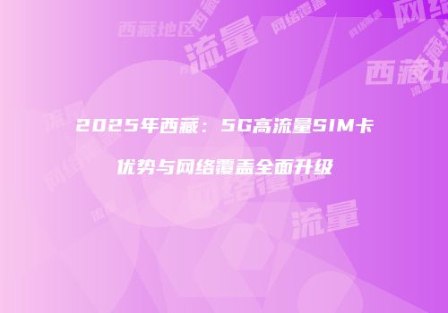 2025年西藏：5G高流量SIM卡优势与网络覆盖全面升级