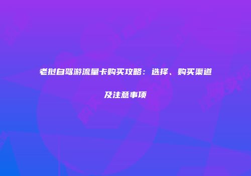 老挝自驾游流量卡购买攻略：选择、购买渠道及注意事项