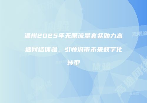 温州2025年无限流量套餐助力高速网络体验，引领城市未来数字化转型