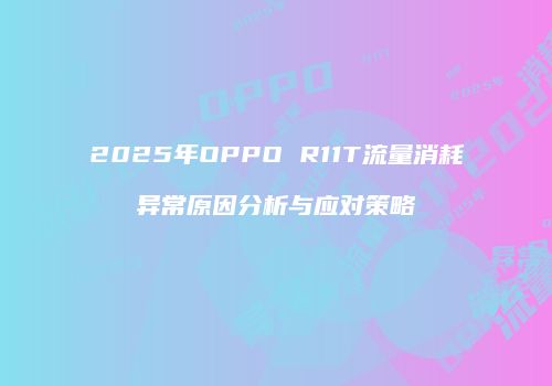 2025年OPPO R11T流量消耗异常原因分析与应对策略