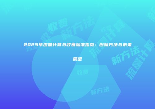 2025年流量计算与收费标准指南:创新方法与未来展望
